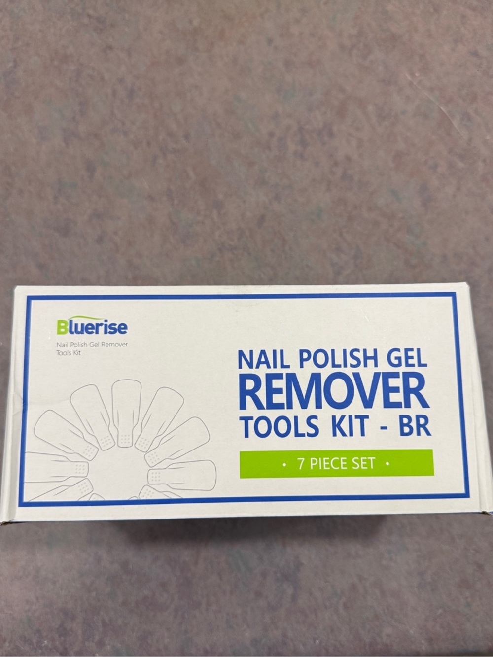 Nail Polish Gel Remover Tools Kit - White & Blue